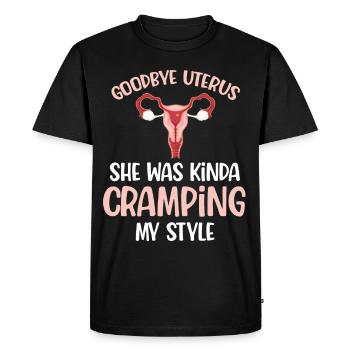 Goodbye, womb, she had somehow - Men's Premium Organic T-Shirt - black - Front - Nico (187cm)