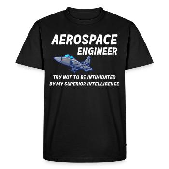 Les ingénieurs aérospatiaux ne se permettent pas d’être - T-shirt Premium bio Homme - noir - Devant - Nico (187cm)