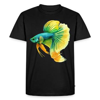 Bettas Betta Fish Betta - Men's Premium Organic T-Shirt - black - Front - Nico (187cm)