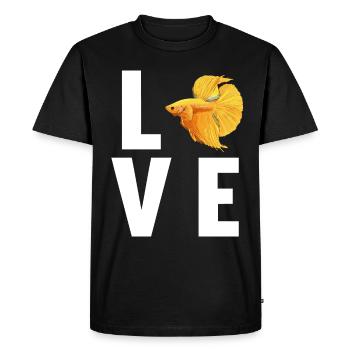 Bettas Betta Fish Betta - Men's Premium Organic T-Shirt - black - Front - Nico (187cm)