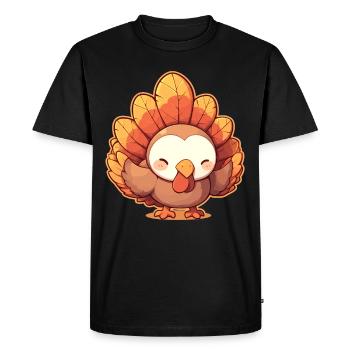 Turkey Turkeys Turkey - Men's Premium Organic T-Shirt - black - Front - Nico (187cm)