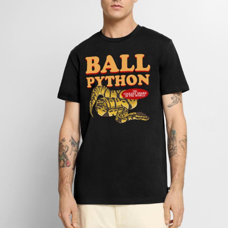 Königspython Python Schlangen Geschenk Männer Premium Bio T-Shirt
