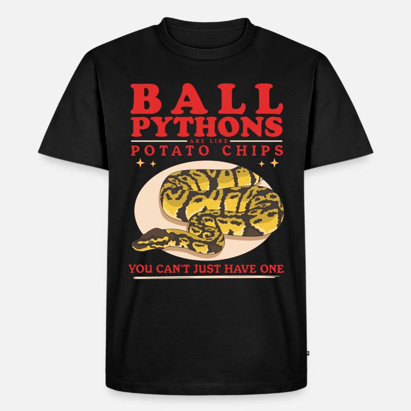 Roi Python Python Serpent Cadeaux - T-shirt Premium bio Homme - noir