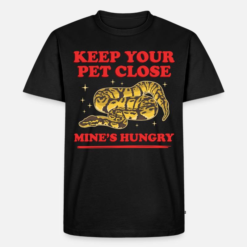 Roi Python Serpent Python Cadeau - T-shirt Premium bio Homme - noir