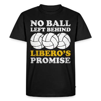 Volleyball Libero - Men's Premium Organic T-Shirt - black - Front - Nico (187cm)