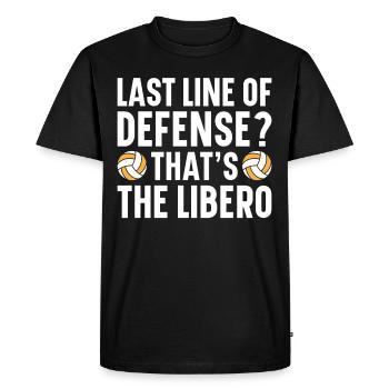 Volleyball Libero - Men's Premium Organic T-Shirt - black - Front - Nico (187cm)