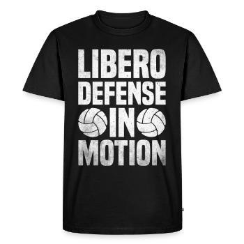 Volleyball Libero - Men's Premium Organic T-Shirt - black - Front - Nico (187cm)