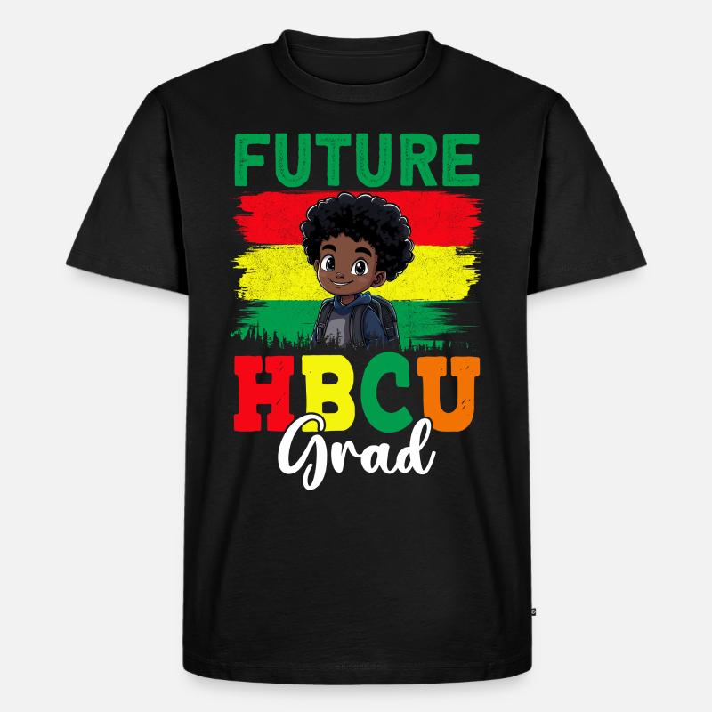 Future HBCU - Männer Premium Bio T-Shirt - Schwarz