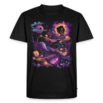 Bizarre Esthétique Cauchemar Dreamcore Pastel - T-shirt Premium bio Homme - noir - Devant - Nico (187cm)