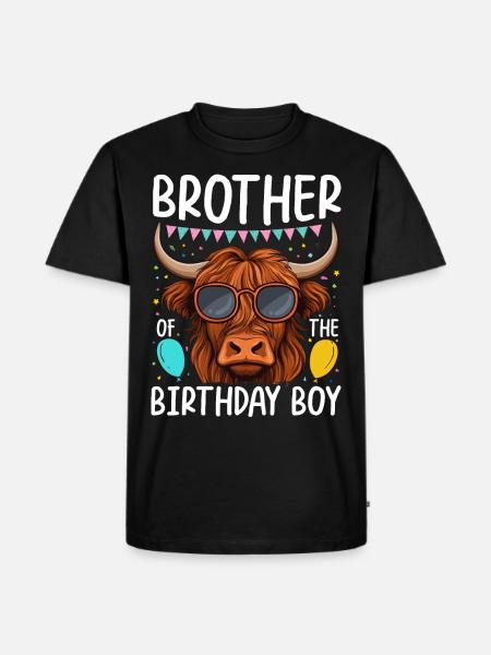 Brother Of The Birthday Boy - Men's Premium Organic T-Shirt - black