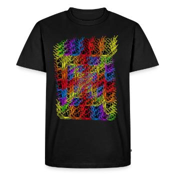 LGBT Snails Snail Gay Pride - Men's Premium Organic T-Shirt - black - Front - Nico (187cm)
