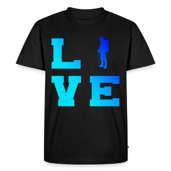 Bloc Bloc Grimpeur Bloc Escalade de bloc - T-shirt Premium bio Homme - noir - Devant - Nico (187cm)