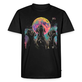 Bullmastiff Chien Lune Hurlante - T-shirt Premium bio Homme - noir - Devant - Nico (187cm)