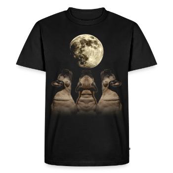 Bouledogue Français Frenchie Chien Hurlant Mon - T-shirt Premium bio Homme - noir - Devant - Nico (187cm)