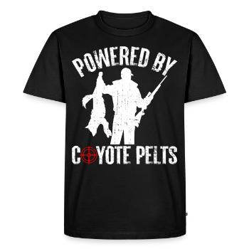 Coyote Hunt Coyote Hunter Yote - Men's Premium Organic T-Shirt - black - Front - Nico (187cm)