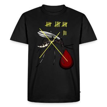 Mosquitoes Plague Insects Pests Mosquito Daylight Saving Time - Men's Premium Organic T-Shirt - black - Front - Nico (187cm)