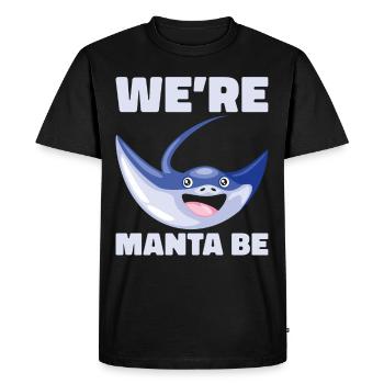 Manta Ray Lover Sea Creature Devil Ray - Men's Premium Organic T-Shirt - black - Front - Nico (187cm)
