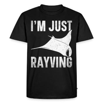 Manta Ray Lover Sea Creature Devil Ray - Men's Premium Organic T-Shirt - black - Front - Nico (187cm)