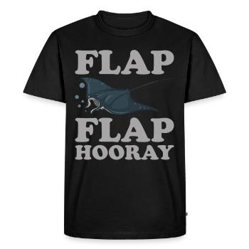 Manta Ray Lover Sea Creature Devil Ray - Men's Premium Organic T-Shirt - black - Front - Nico (187cm)