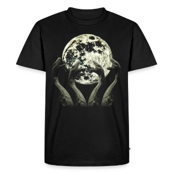 Monstre du Loch Ness Nessie Plésiosaure Hurlant - T-shirt Premium bio Homme - noir - Devant - Nico (187cm)