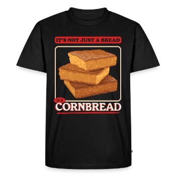 Pain de maïs Cadeaux de pain de maïs - T-shirt Premium bio Homme - noir - Devant - Nico (187cm)