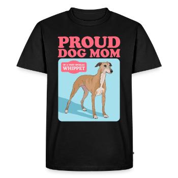 Whippet Mom Petit lévrier anglais Cadeau - T-shirt Premium bio Homme - noir - Devant - Nico (187cm)