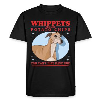 Whippet Cadeaux de lévrier anglais - T-shirt Premium bio Homme - noir - Devant - Nico (187cm)