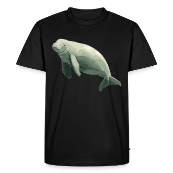 Manatee Dugongs Dugong - Men's Premium Organic T-Shirt - black - Front - Nico (187cm)