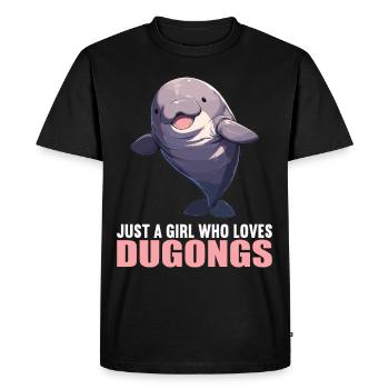 Manatee Dugongs Dugong - Men's Premium Organic T-Shirt - black - Front - Nico (187cm)