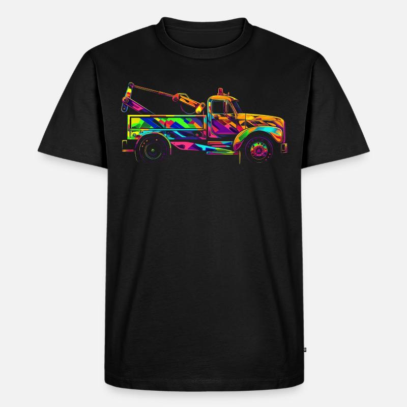 Abschleppdienst Abschleppdienst Fahrer Abschleppdi - Männer Premium Bio T-Shirt - Schwarz