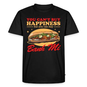 Bánh Mì Banh Mi Sandwiches Cadeaux - T-shirt Premium bio Homme - noir - Devant - Nico (187cm)