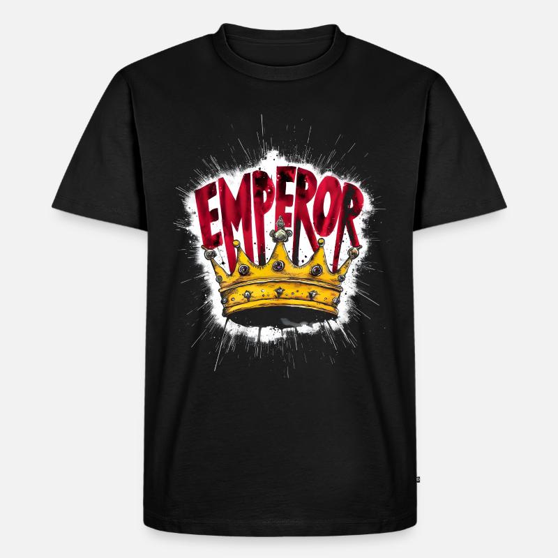 Kaiser-Krone - Männer Premium Bio T-Shirt - Schwarz