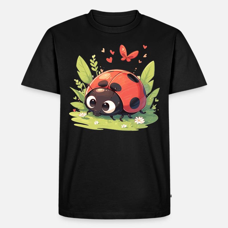 Ladybug Marienkäfer - Männer Premium Bio T-Shirt - Schwarz