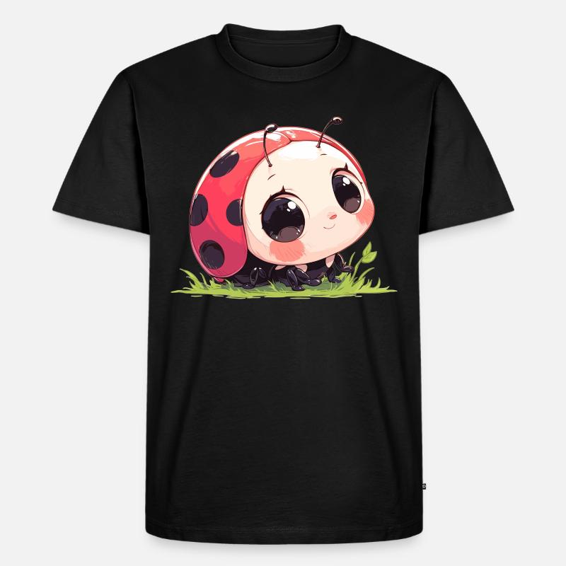 Ladybug Marienkäfer - Männer Premium Bio T-Shirt - Schwarz