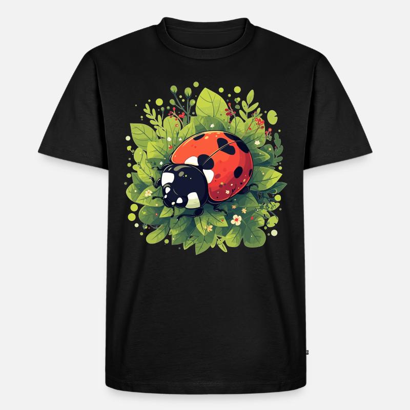 Ladybug Marienkäfer - Männer Premium Bio T-Shirt - Schwarz