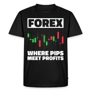 Trading Forex Trader Marché financier - T-shirt Premium bio Homme - noir - Devant - Nico (187cm)