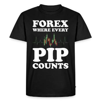 Trading Forex Trader Marché financier - T-shirt Premium bio Homme - noir - Devant - Nico (187cm)