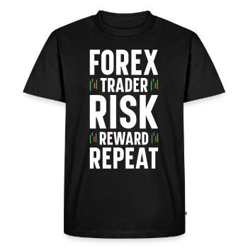 Trading Forex Trader Marché financier - T-shirt Premium bio Homme - noir - Devant - Nico (187cm)