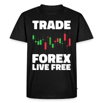 Trading Forex Trader Marché financier - T-shirt Premium bio Homme - noir - Devant - Nico (187cm)