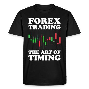 Trading Forex Trader Marché financier - T-shirt Premium bio Homme - noir - Devant - Nico (187cm)