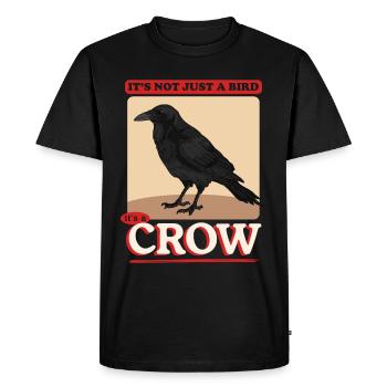 Corbeaux oiseaux corbeaux noirs cadeau - T-shirt Premium bio Homme - noir - Devant - Nico (187cm)
