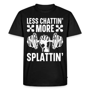 Entraîneur de fitness Haltérophilie GYM Musculation - T-shirt Premium bio Homme - noir - Devant - Nico (187cm)
