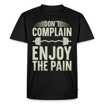 Entraîneur de fitness Haltérophilie GYM Musculation - T-shirt Premium bio Homme - noir - Devant - Nico (187cm)