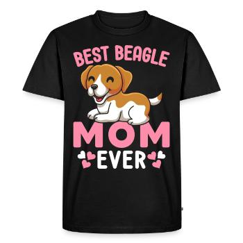 Best Beagle Mom Ever Dog Beagle Liebh - Men's Premium Organic T-Shirt - black - Front - Nico (187cm)