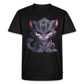 Panthères Panthère - T-shirt Premium bio Homme - noir - Devant - Nico (187cm)
