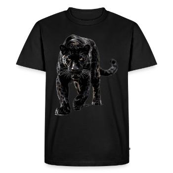 Panthers Panther - Men's Premium Organic T-Shirt - black - Front - Nico (187cm)