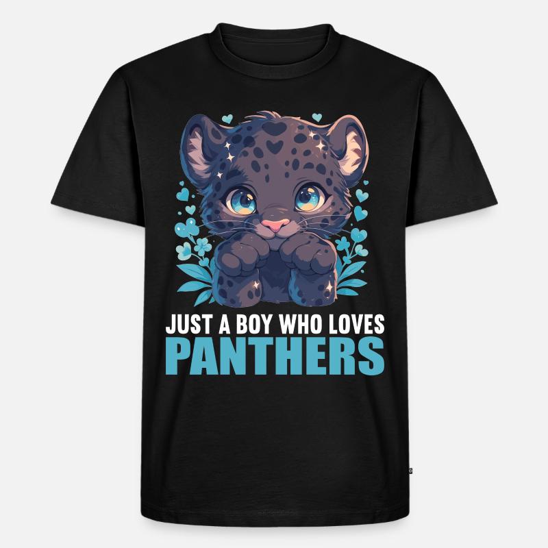 Panthers Panther - Männer Premium Bio T-Shirt - Schwarz