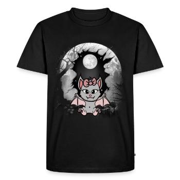 Halloween Bat Bats Kids Child - Men's Premium Organic T-Shirt - black - Front - Nico (187cm)