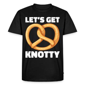 Bretzels Bretzels Boulangers Produits de boulangerie - T-shirt Premium bio Homme - noir - Devant - Nico (187cm)