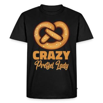 Bretzels Bretzels Boulangers Produits de boulangerie - T-shirt Premium bio Homme - noir - Devant - Nico (187cm)